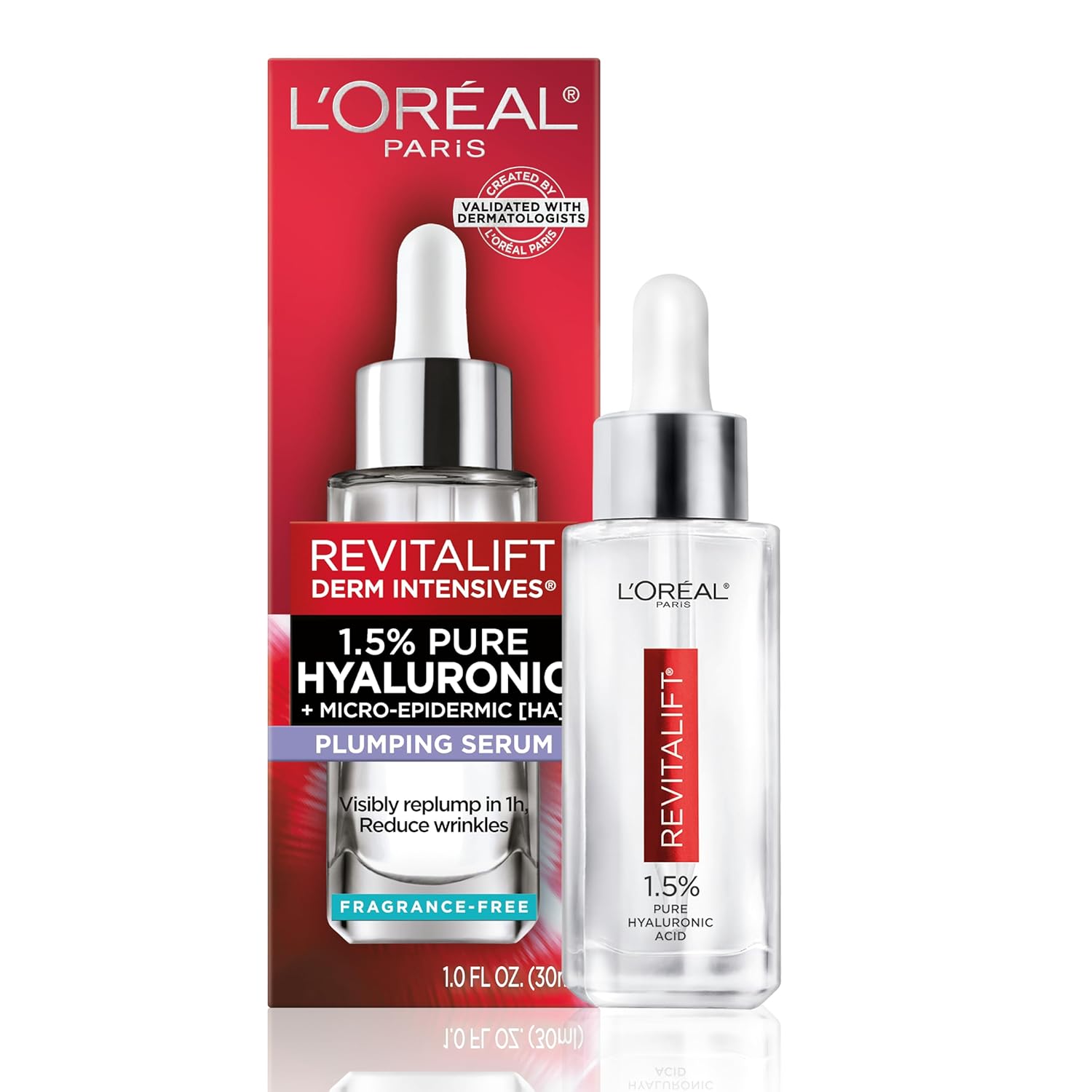 Amazon.com: L'Oreal Paris Revitalift 1.5% Pure Hyaluronic Acid Face Serum: Infographics