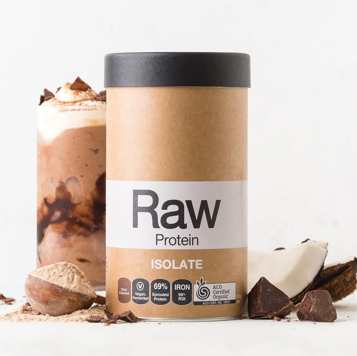 Amazonia Raw Protein Isolate Choc Coconut: Infographics
