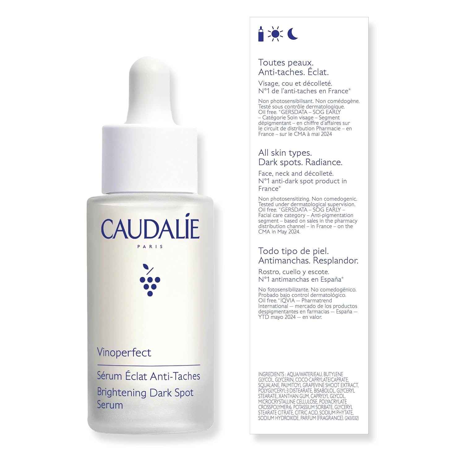 Amazon.com: Caudalie Vinoperfect Brightening Dark Spot Serum: Infographics