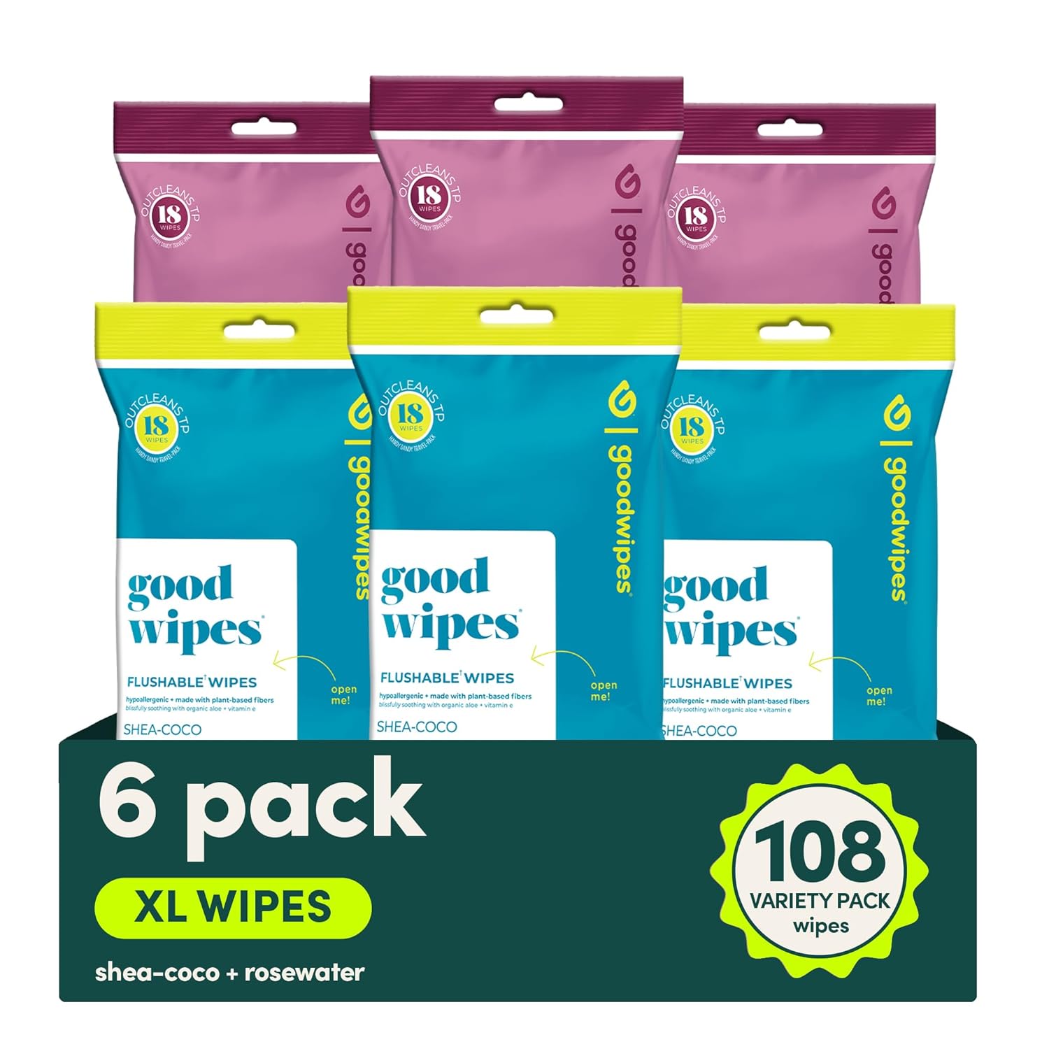 Amazon.com: goodwipes Flushable Wipes Travel Size: Infographics