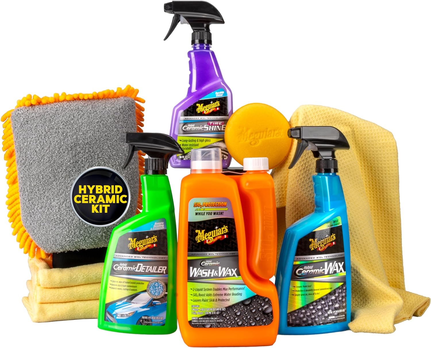 Amazon.com: Meguiar’s Hybrid Ceramic Wash & Wax Starter Kit: Infographics
