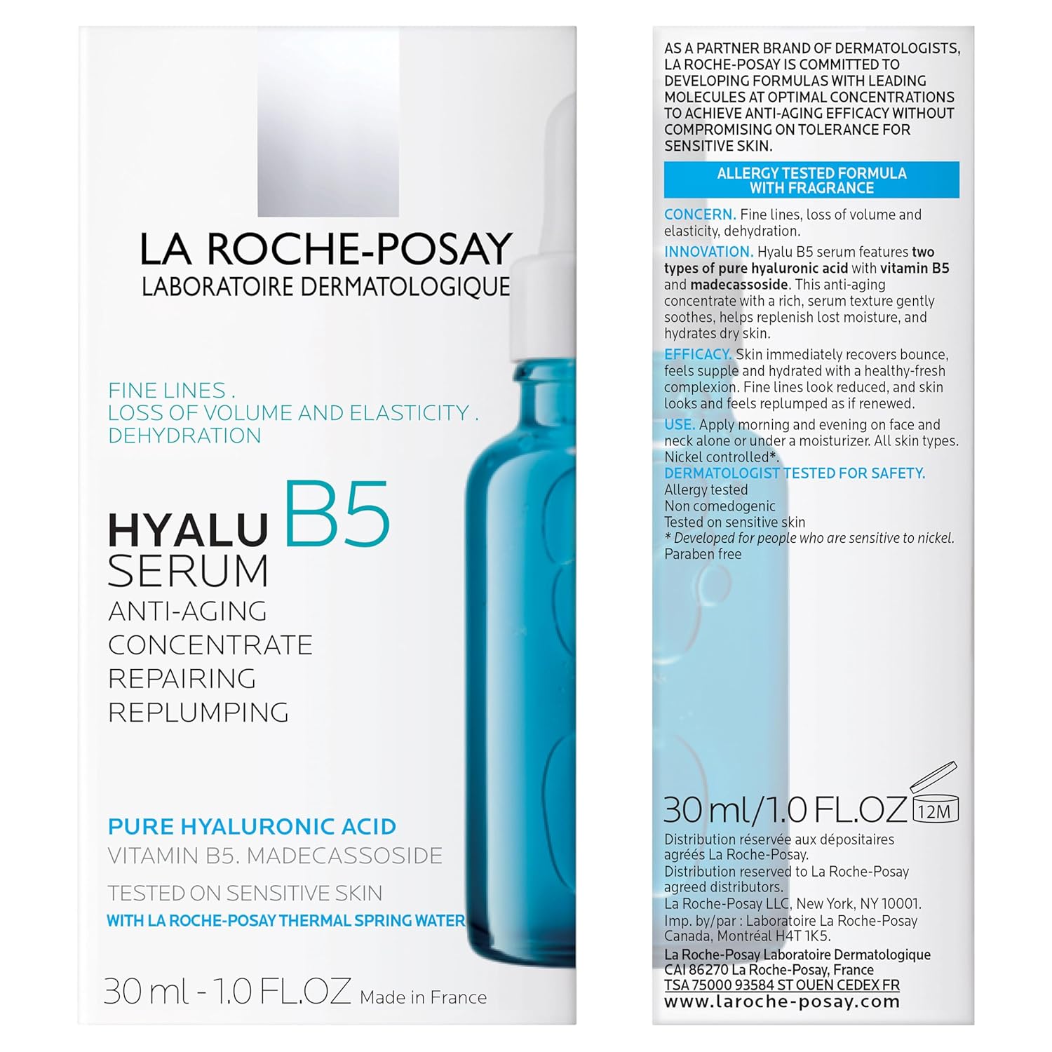 Amazon.com: La Roche-Posay Hyalu B5 Pure Hyaluronic Acid Serum for Face: Infographics