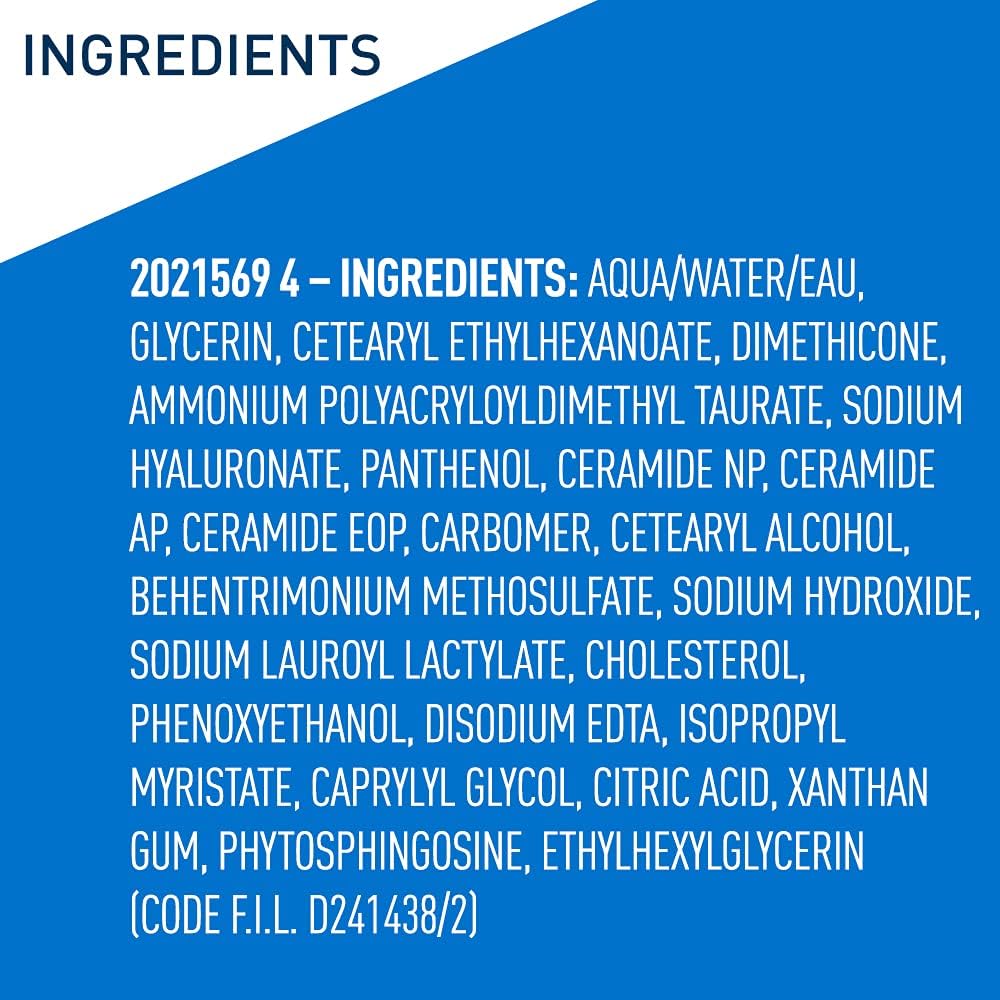 Amazon.com: Cerave Hyaluronic Acid Serum for Face with Vitamin B5 and Ceramides: Infographics