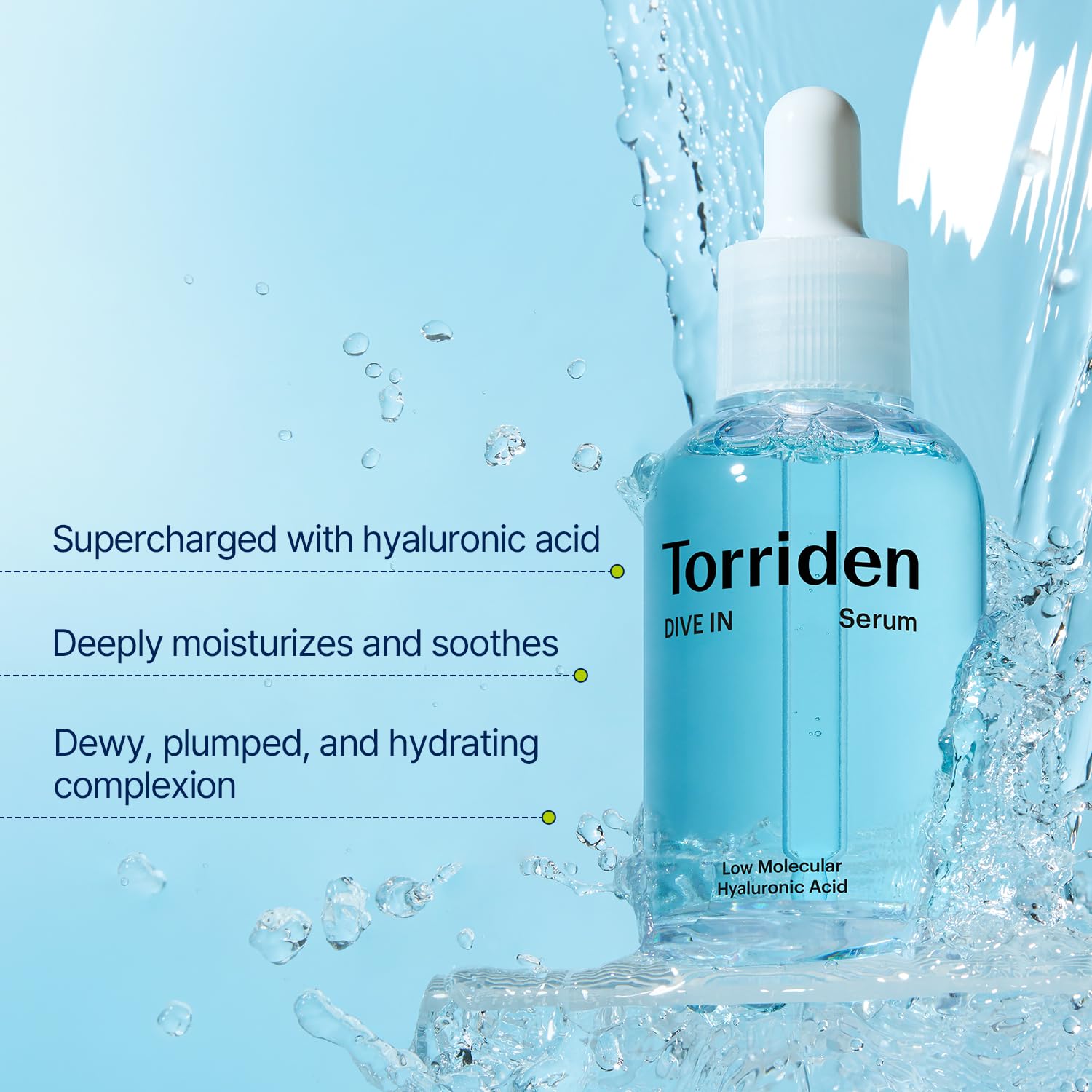 Amazon.com: Torriden DIVE IN Hyaluronic Acid Serum 50ml (1.69 fl.oz.): Infographics