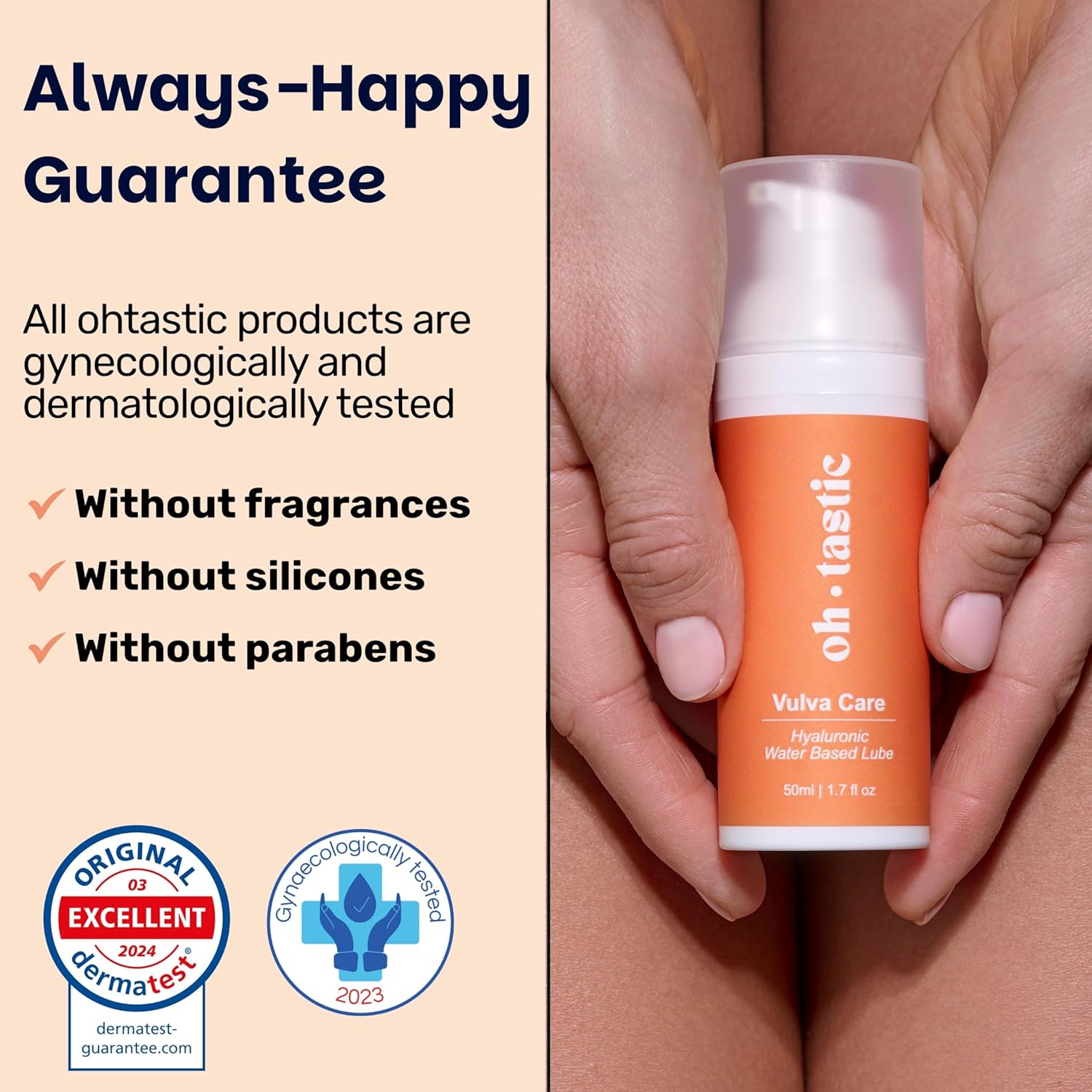Natural Sensitive Lubricant with Hyaluronic Acid for Women: Infographics