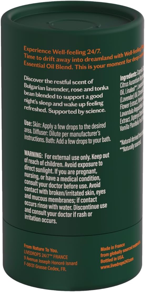 Amazon.com: LIVEDROPS 24/7 Sleep Good Essential Oil Blend: Infographics