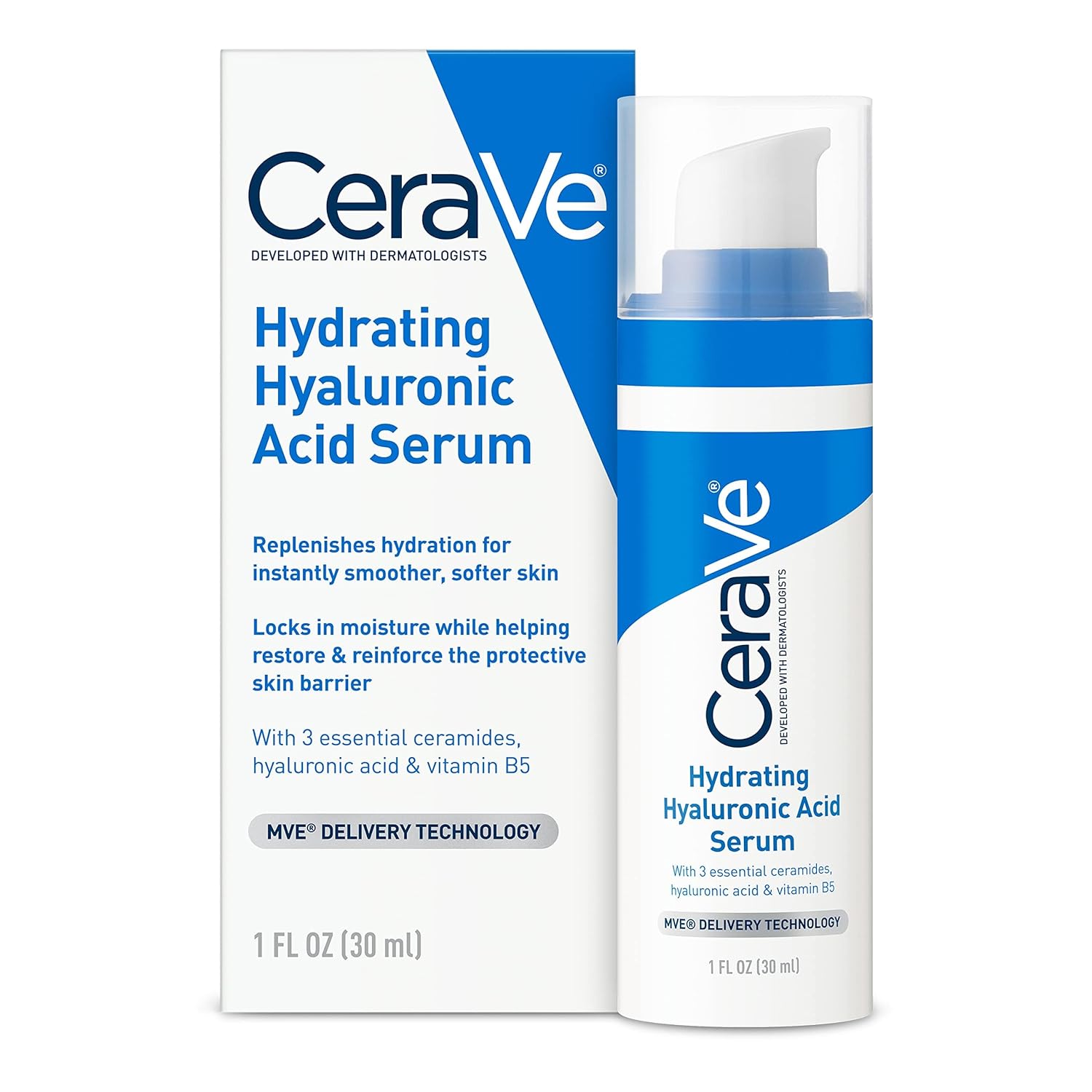 Amazon.com: Cerave Hyaluronic Acid Serum for Face with Vitamin B5 and Ceramides: Infographics