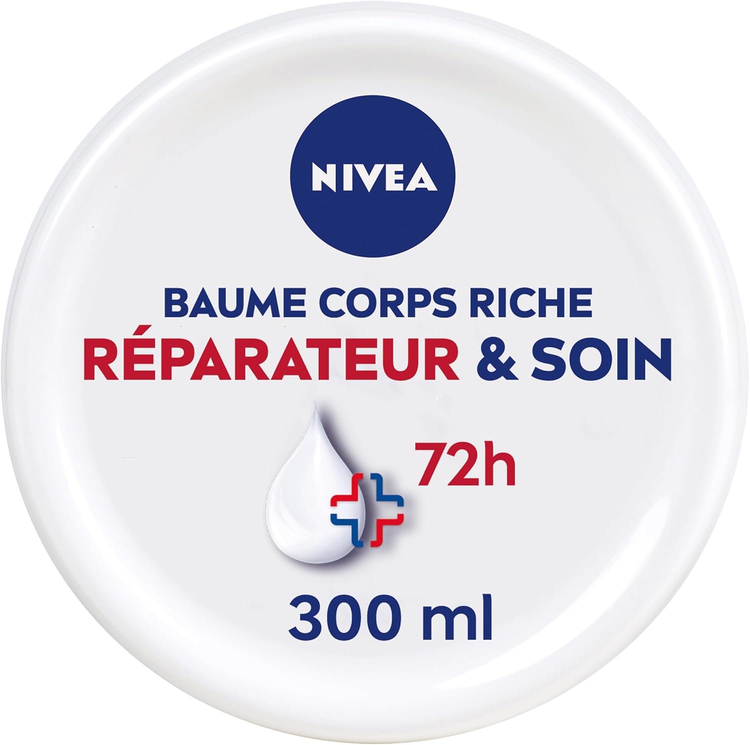 NIVEA Baume Réparateur & Soin 72h Peaux Extra Sèches & Tiraillées (1 x 300 ml): Infographics