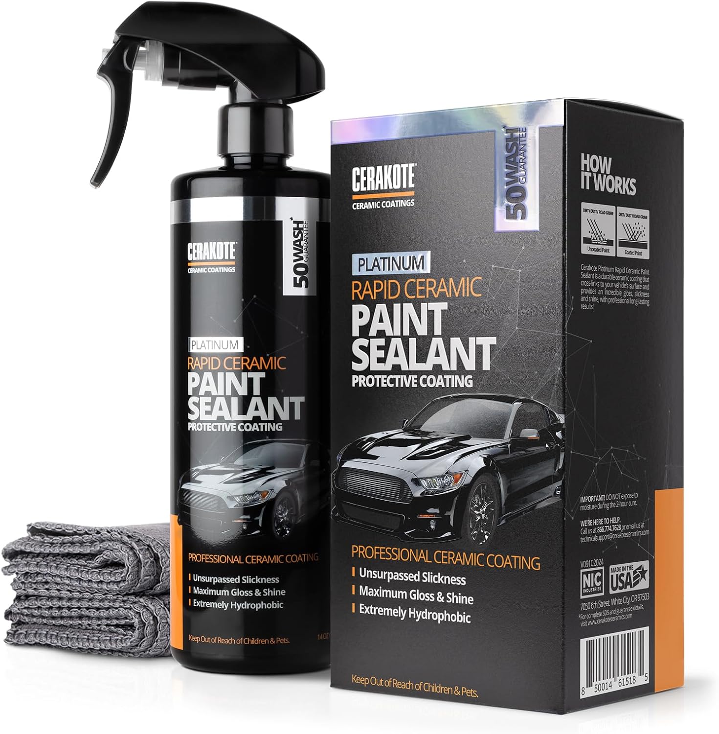 Amazon.com: CERAKOTE® Platinum Rapid Ceramic Paint Sealant Spray (14 oz.): Infographics