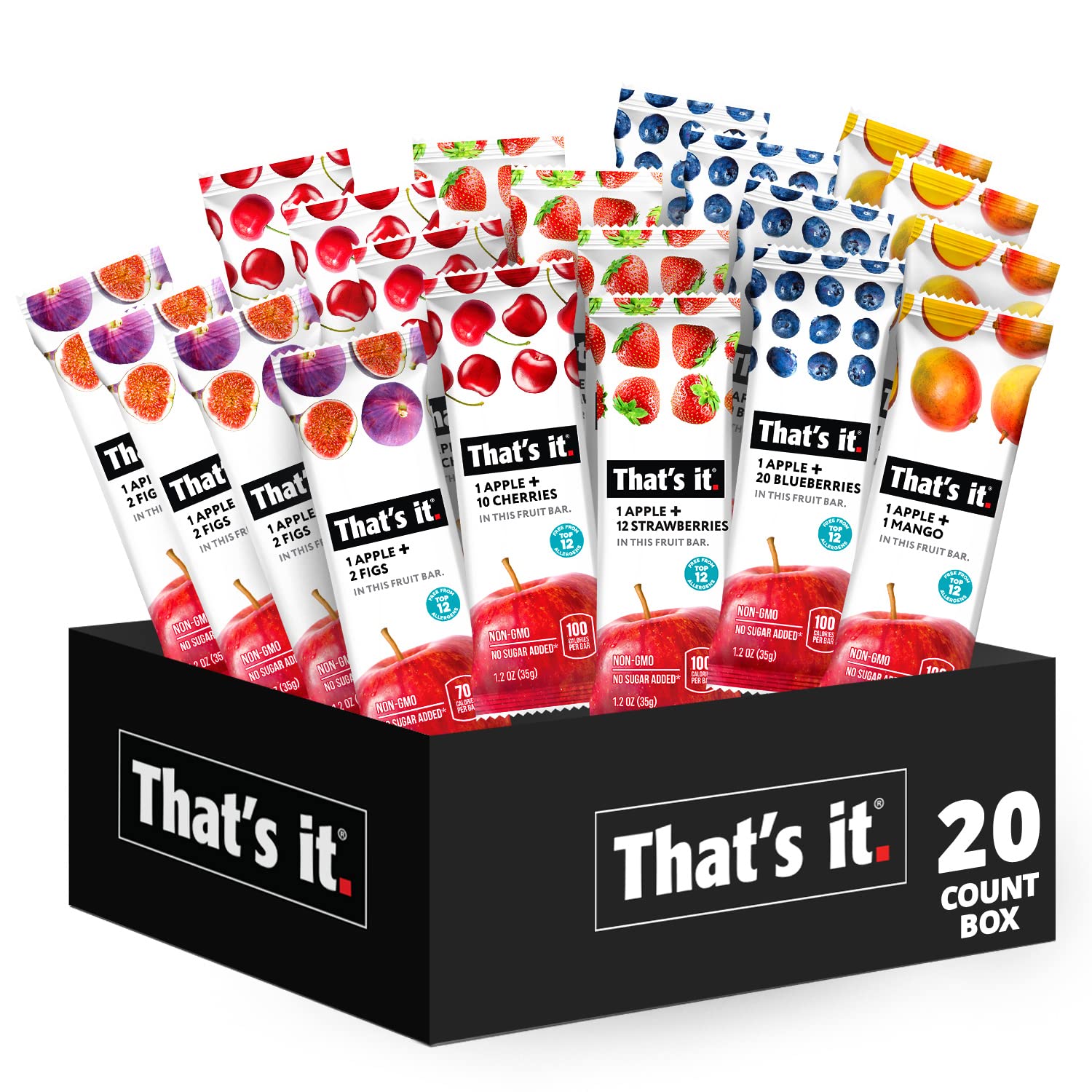 Amazon.com: Fruit Bars Snack Gift Box (20 Pack): Infographics