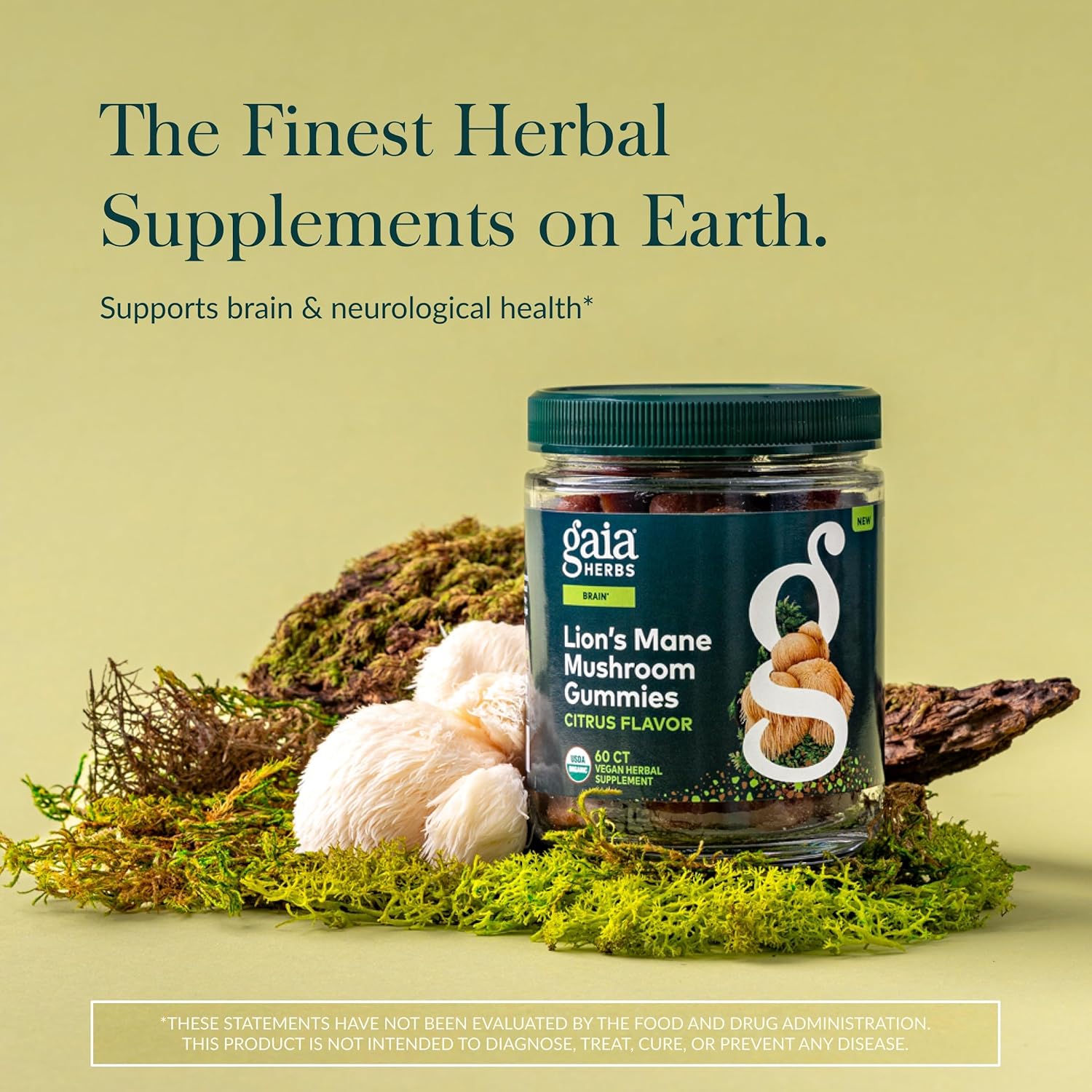 Amazon.com: Gaia Herbs Lion's Mane Mushroom: Single Feature / Benefit Secondary Images