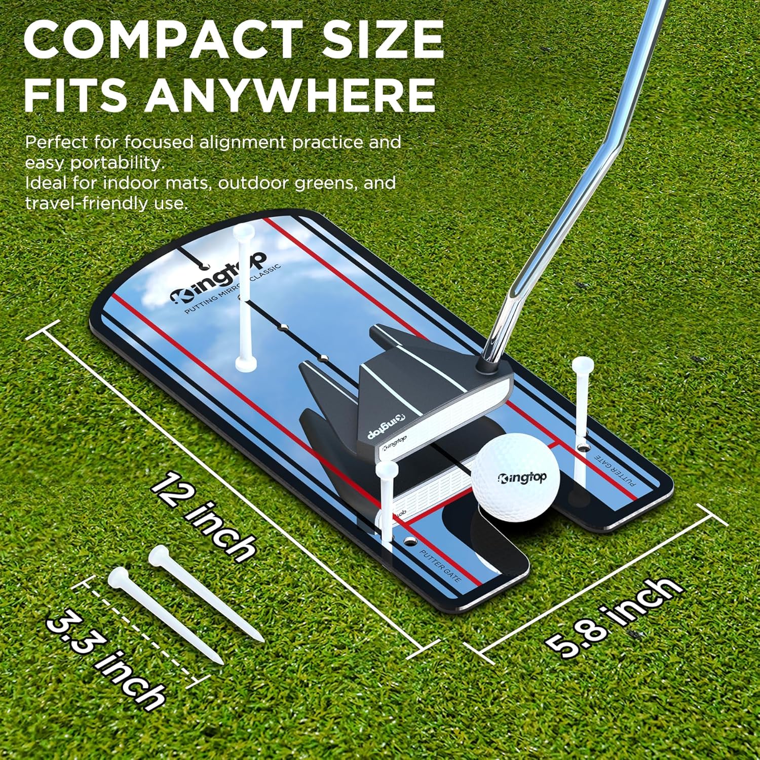 Amazon.com : KINGTOP Classic Golf Putting Mirror: Infographics