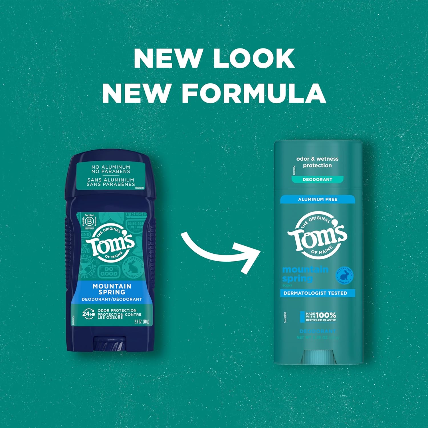 Amazon.com : Tom’s of Maine Mountain Spring Natural Deodorant for Men and Women: Infographics
