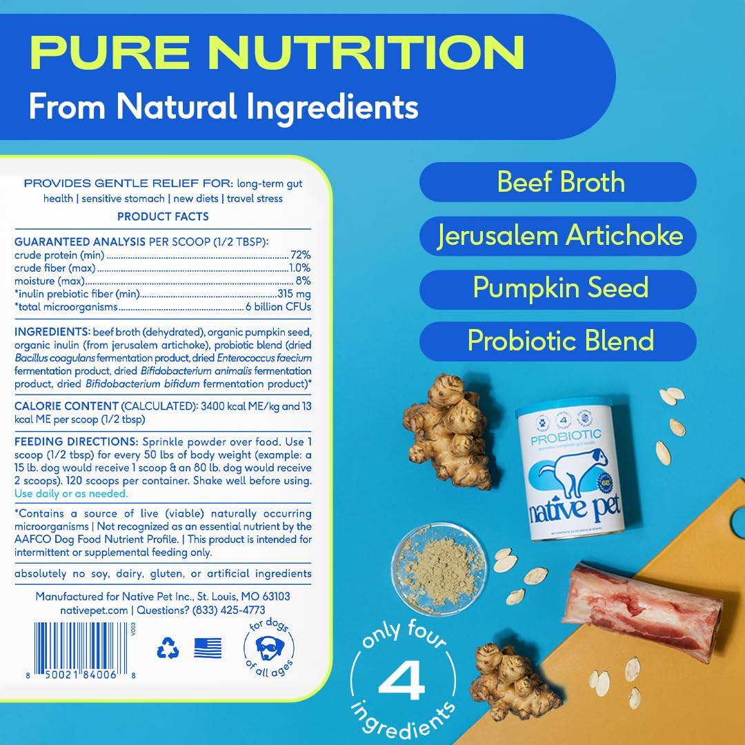 Amazon.com : Native Pet Probiotics for Dogs: Infographics