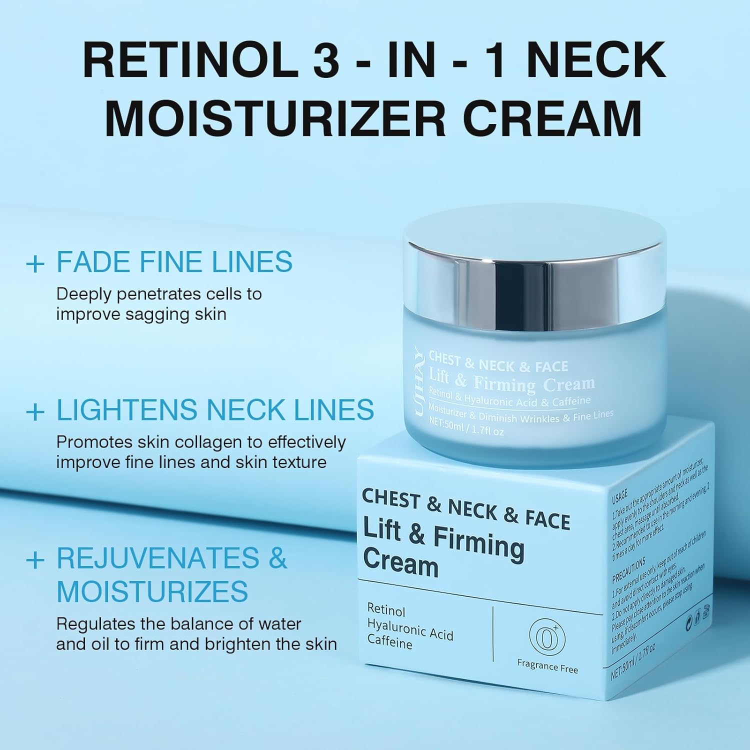 Amazon.com: UJhay Retinol Neck Cream: Infographics