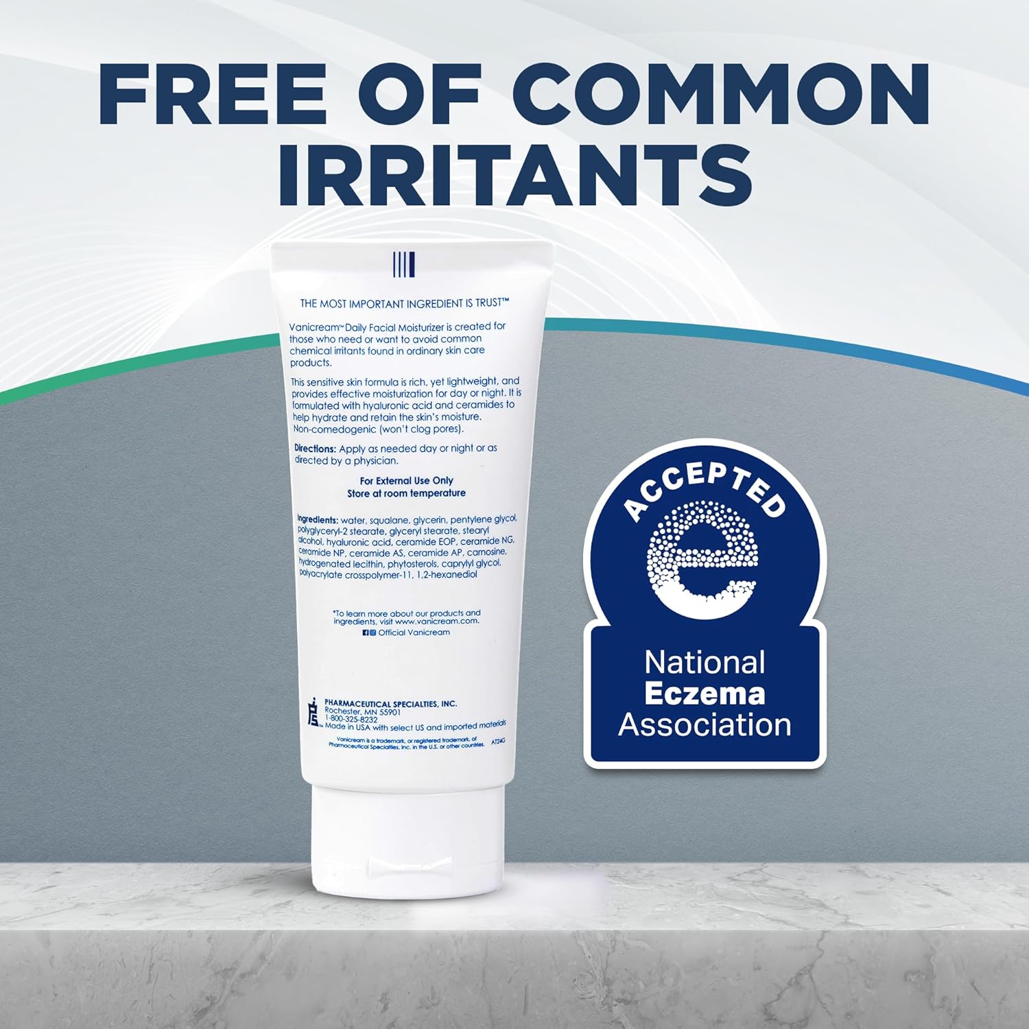 Amazon.com: Vanicream Daily Facial Moisturizer With Ceramides and Hyaluronic Acid: Infographics