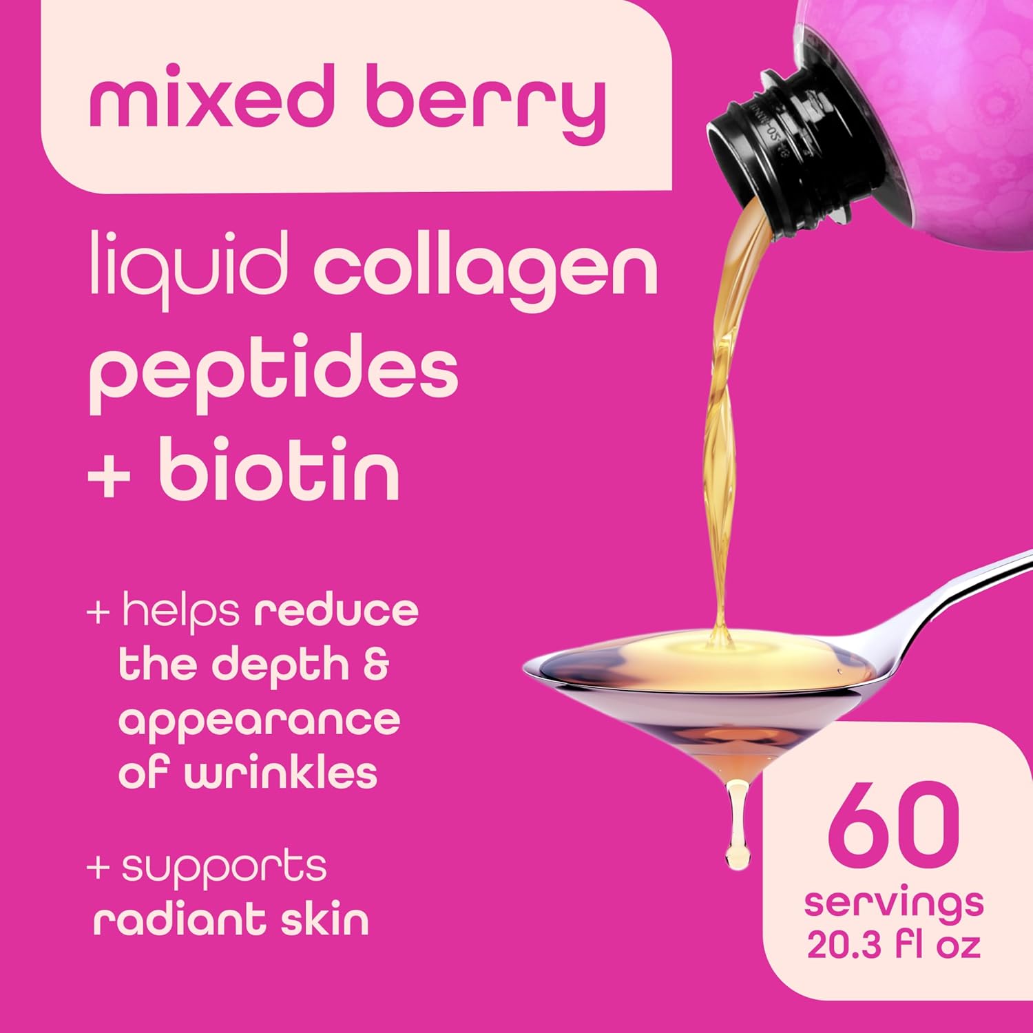 Amazon.com: Zena Nutrition Liquid Collagen Peptides and Biotin: Infographics