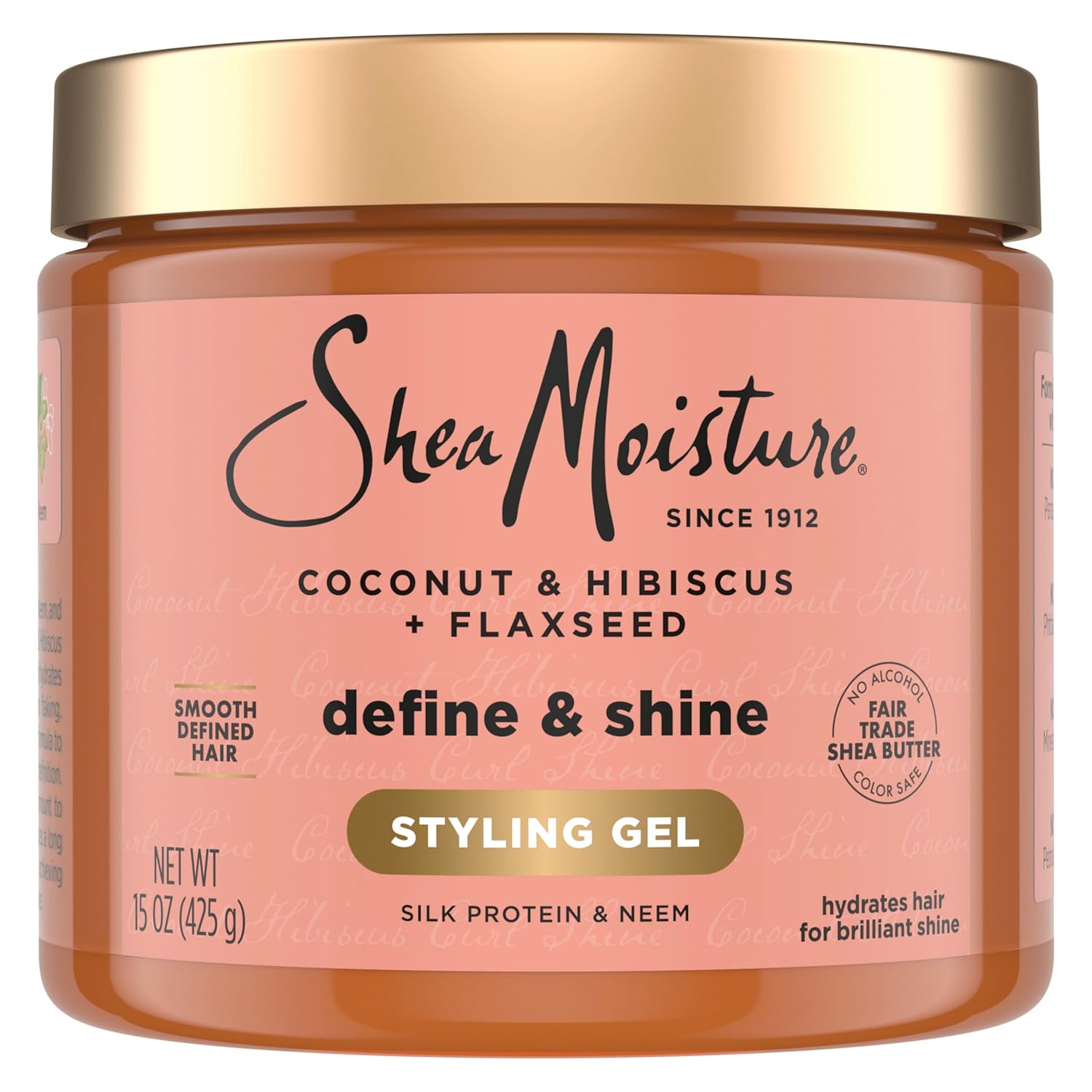 Amazon.com : SheaMoisture Define & Shine Styling Gel + Flaxseed Coconut&Hibiscus Hydrates: Infographics