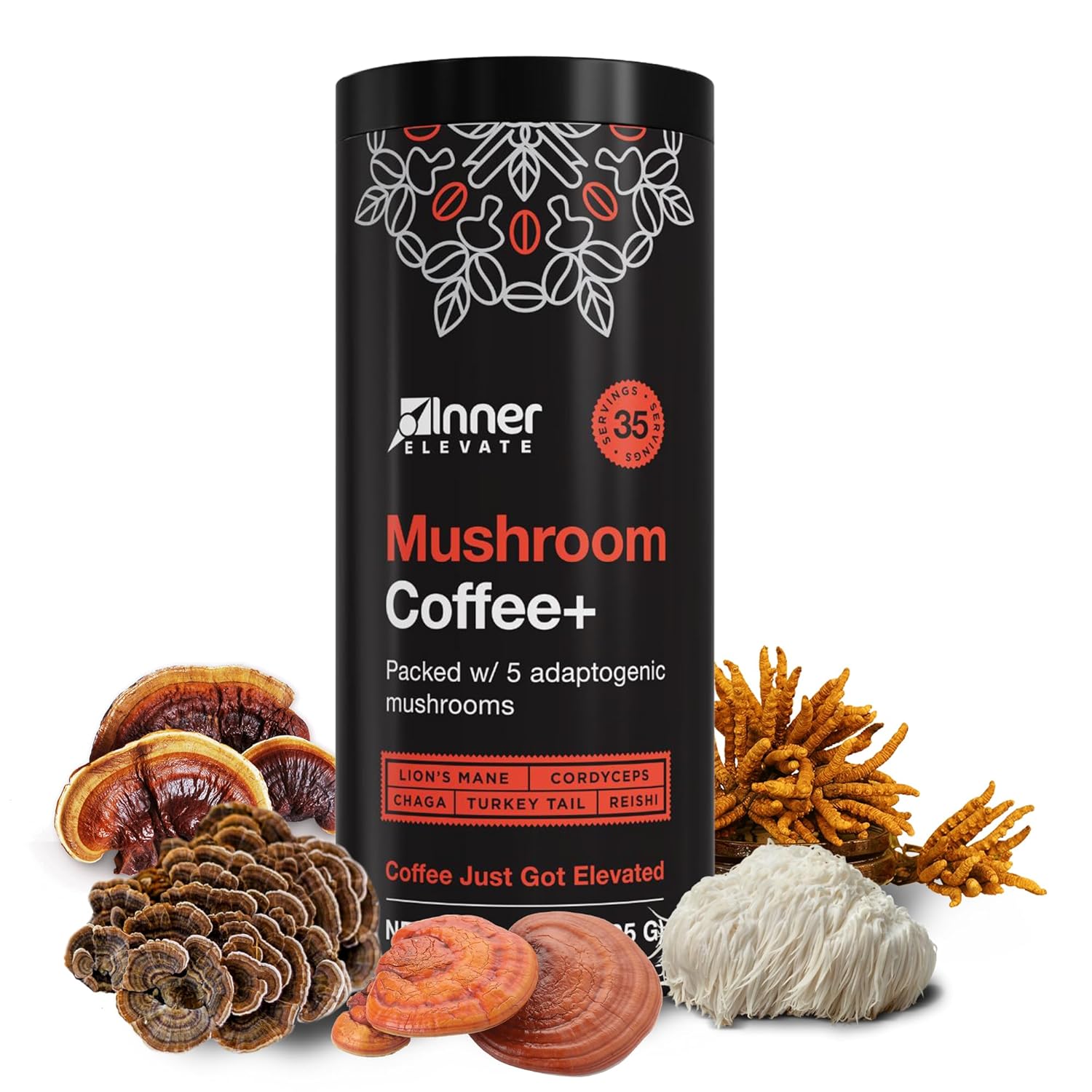 Amazon.com : Mushroom Coffee With 5 Adaptogenic Mushrooms: Infographics
