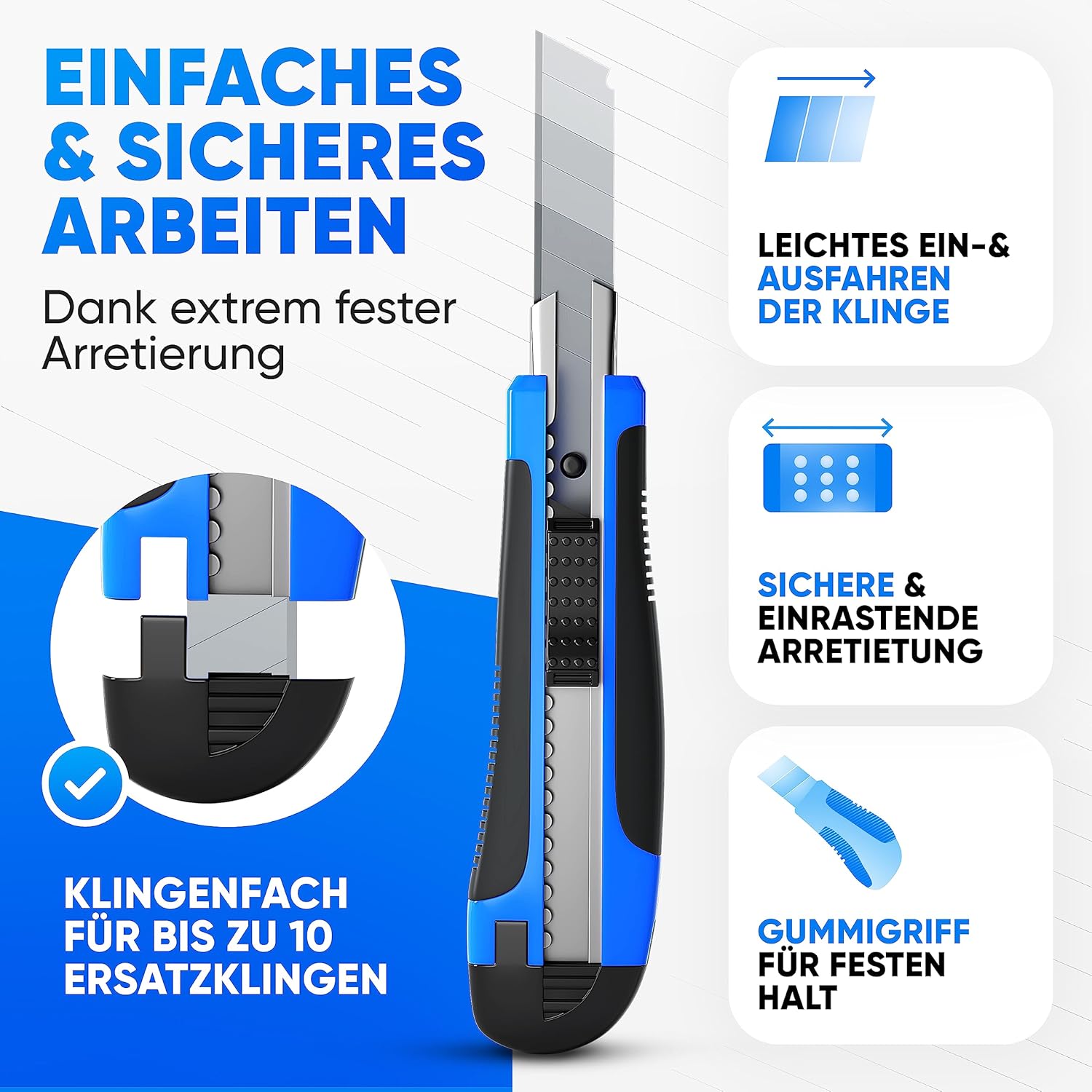 LAINFELD Cuttermesser Set: Infographics