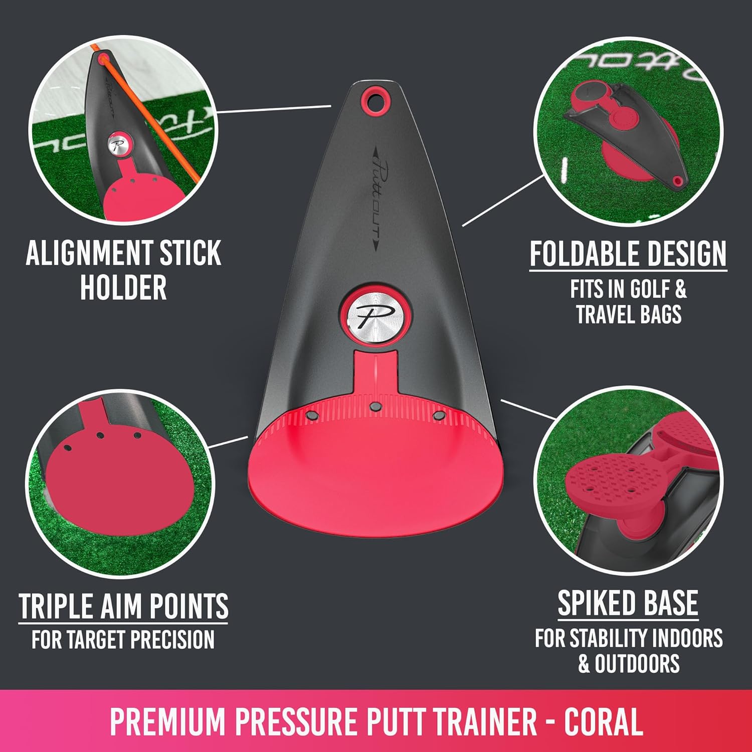 Amazon.com : PuttOut Premium Pressure Putt Trainer: Infographics