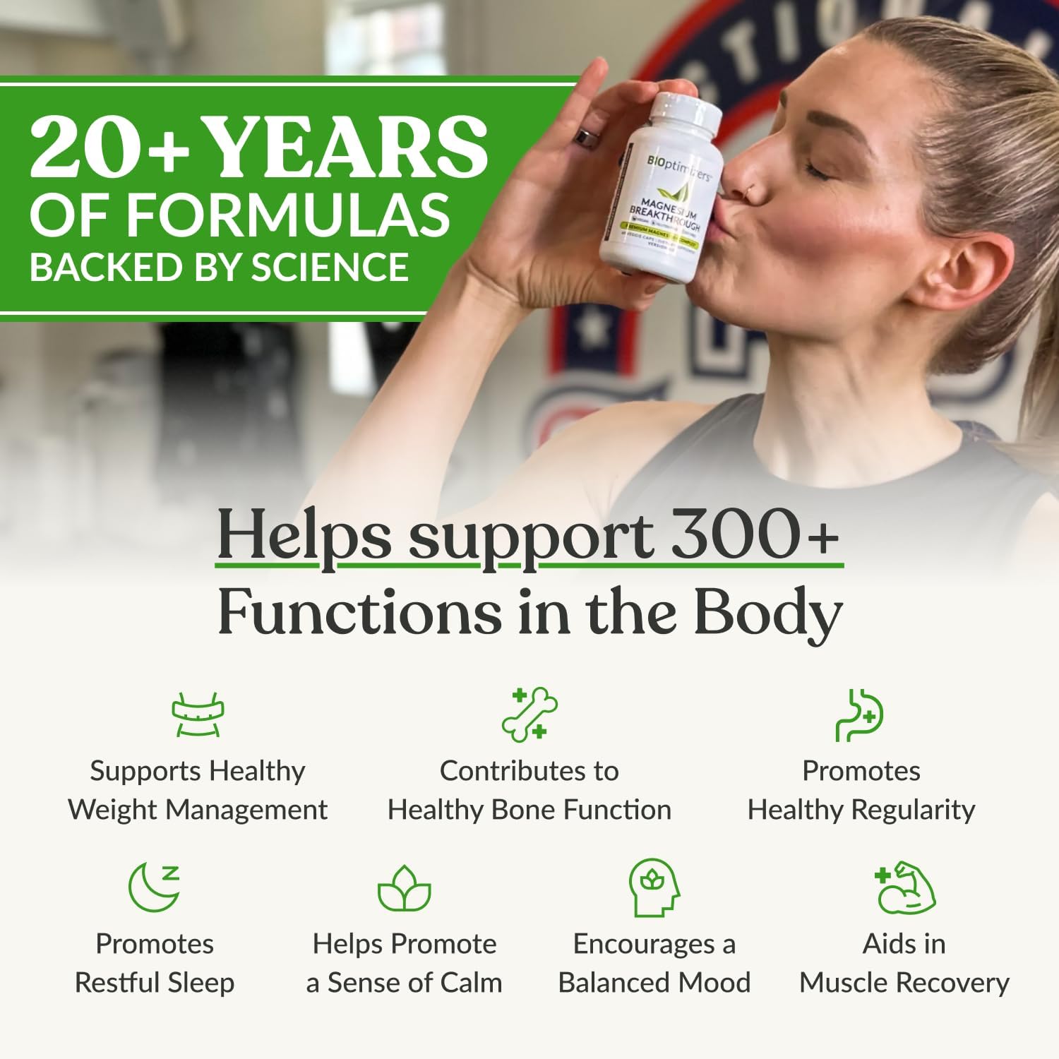 Highlights the product's multiple health benefits and long-standing scientific credibility to build trust and demonstrate value.