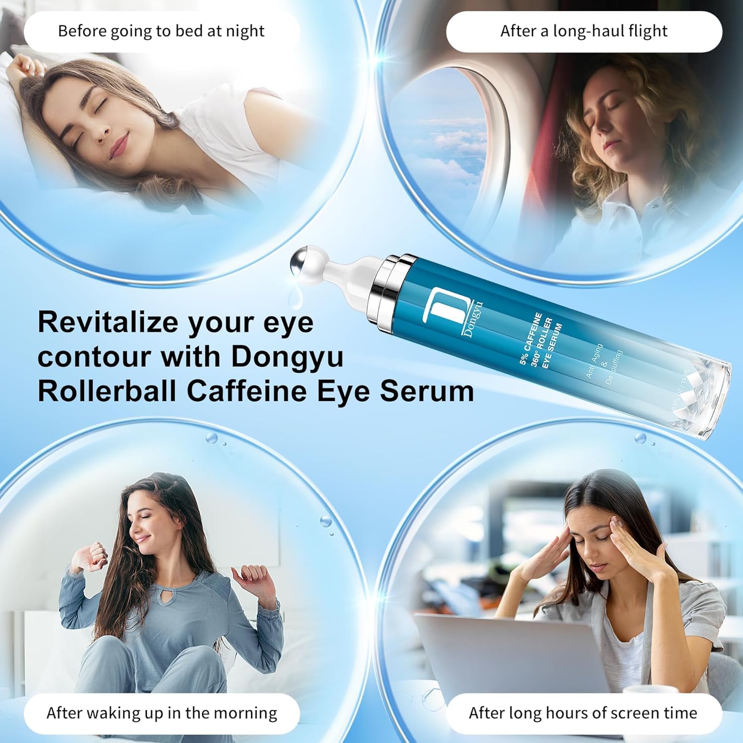 Amazon.com: Caffeine Eye Cream for Dark Circles: Under Eye Cream Morning Skincare: Infographics