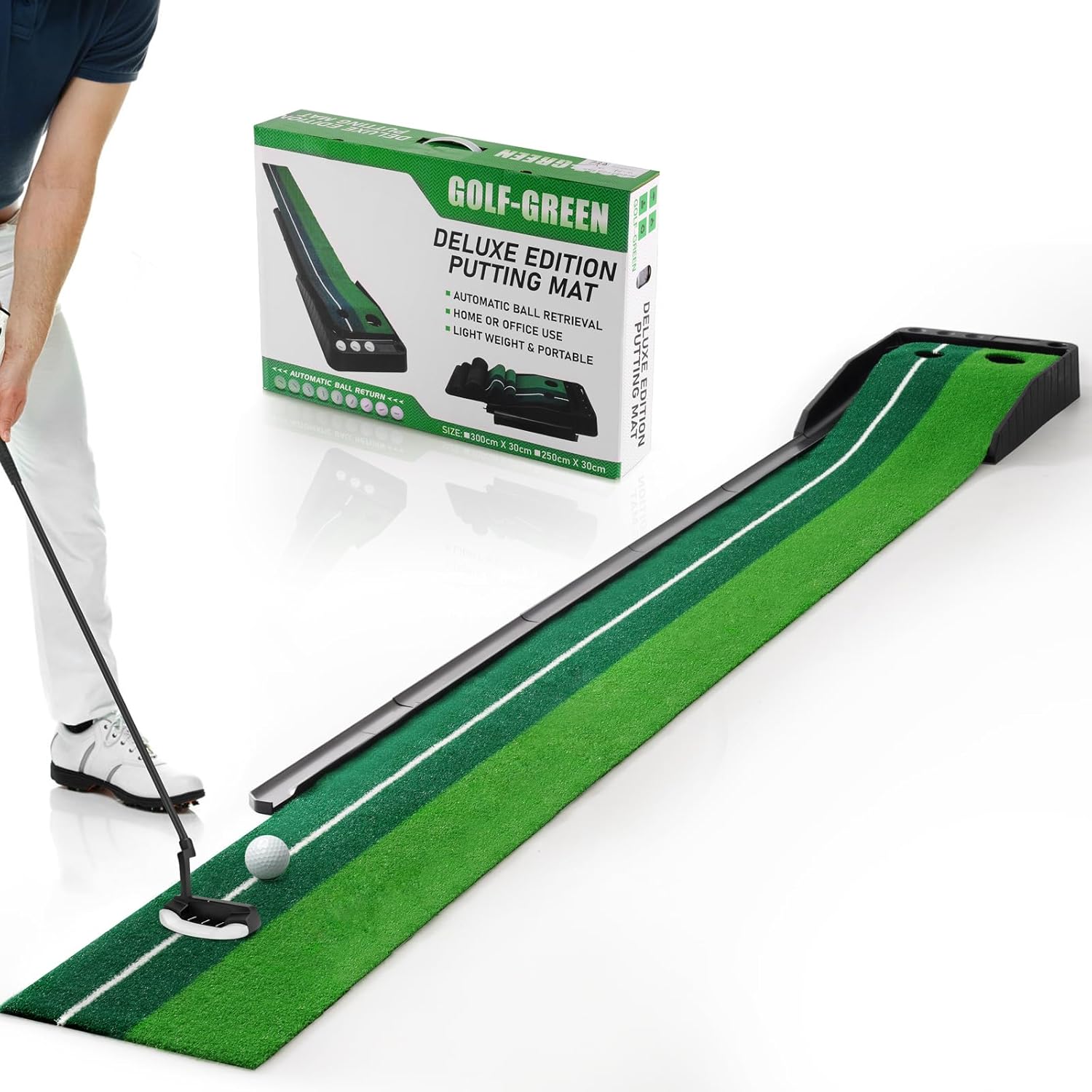 Amazon.com : Golf Putting Mat with Auto Ball Return: Infographics