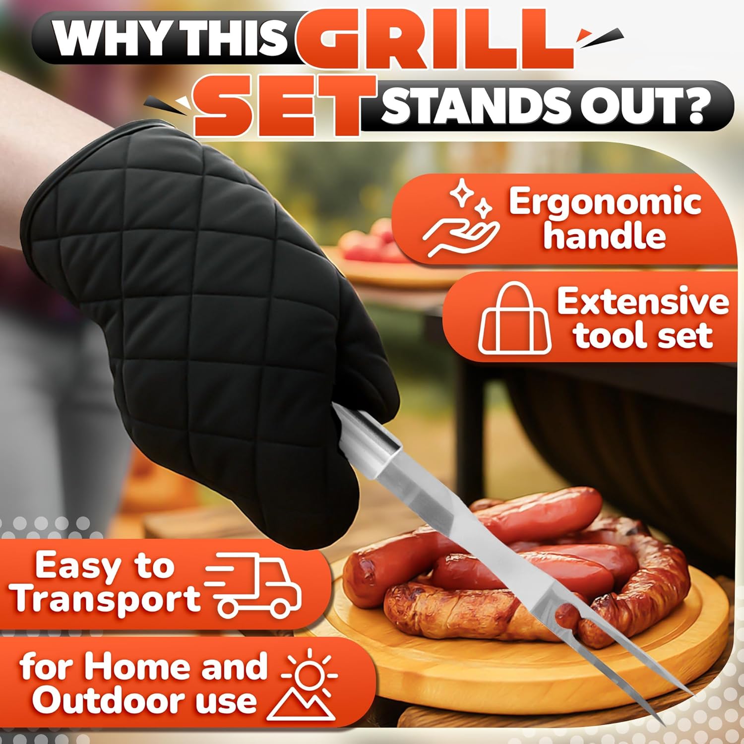 Amazon.com : bogo Brands All in One BBQ Grill Tools Set (27-Piece): Infographics