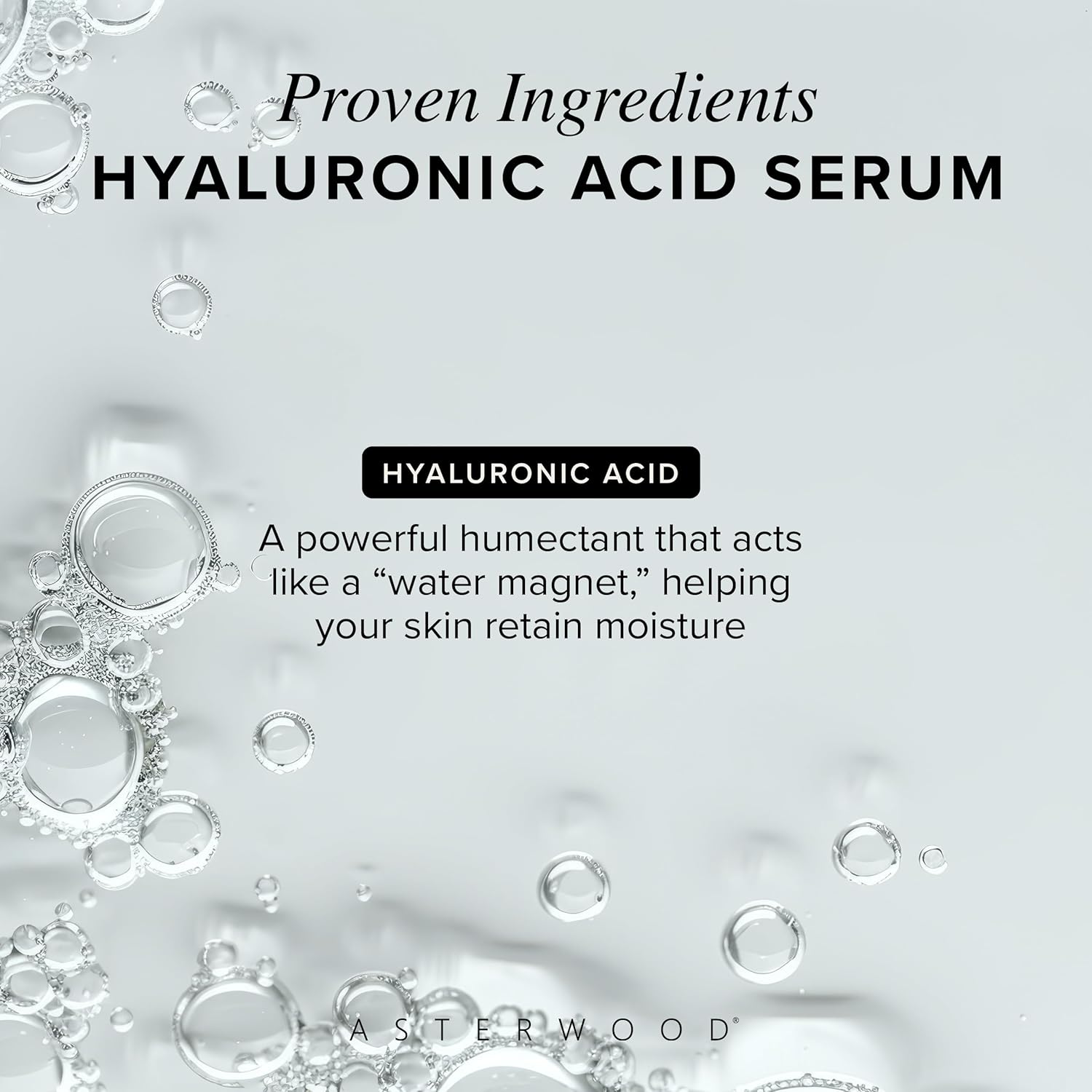 Amazon.com: Asterwood Hyaluronic Acid Serum for Face: Infographics
