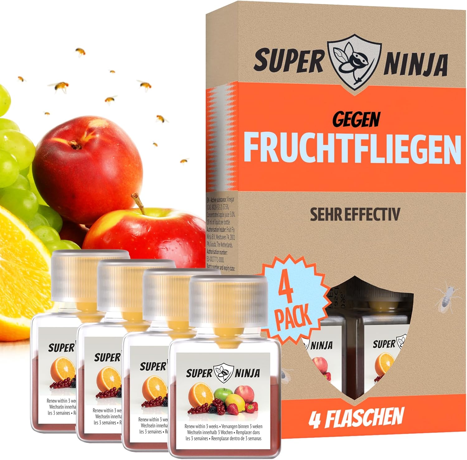 Super Ninja Fruchtfliegenfalle: Infographics