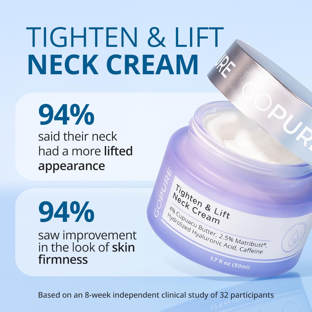 Amazon.com: goPure Tighten & Lift Neck Firming Cream: Infographics