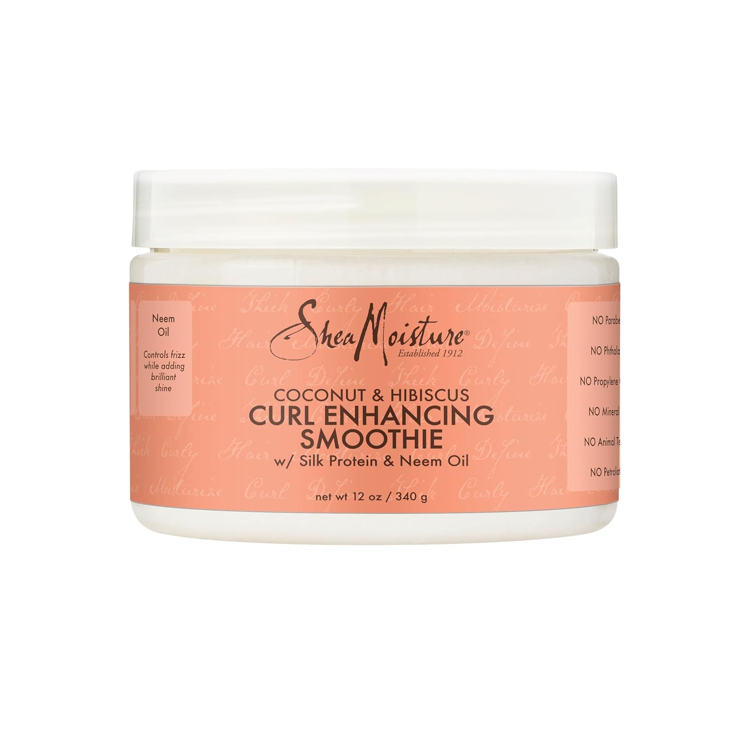 Amazon.com: SheaMoisture Smoothie Curl Enhancing Cream Coconut and Hibiscus for Thick: Infographics