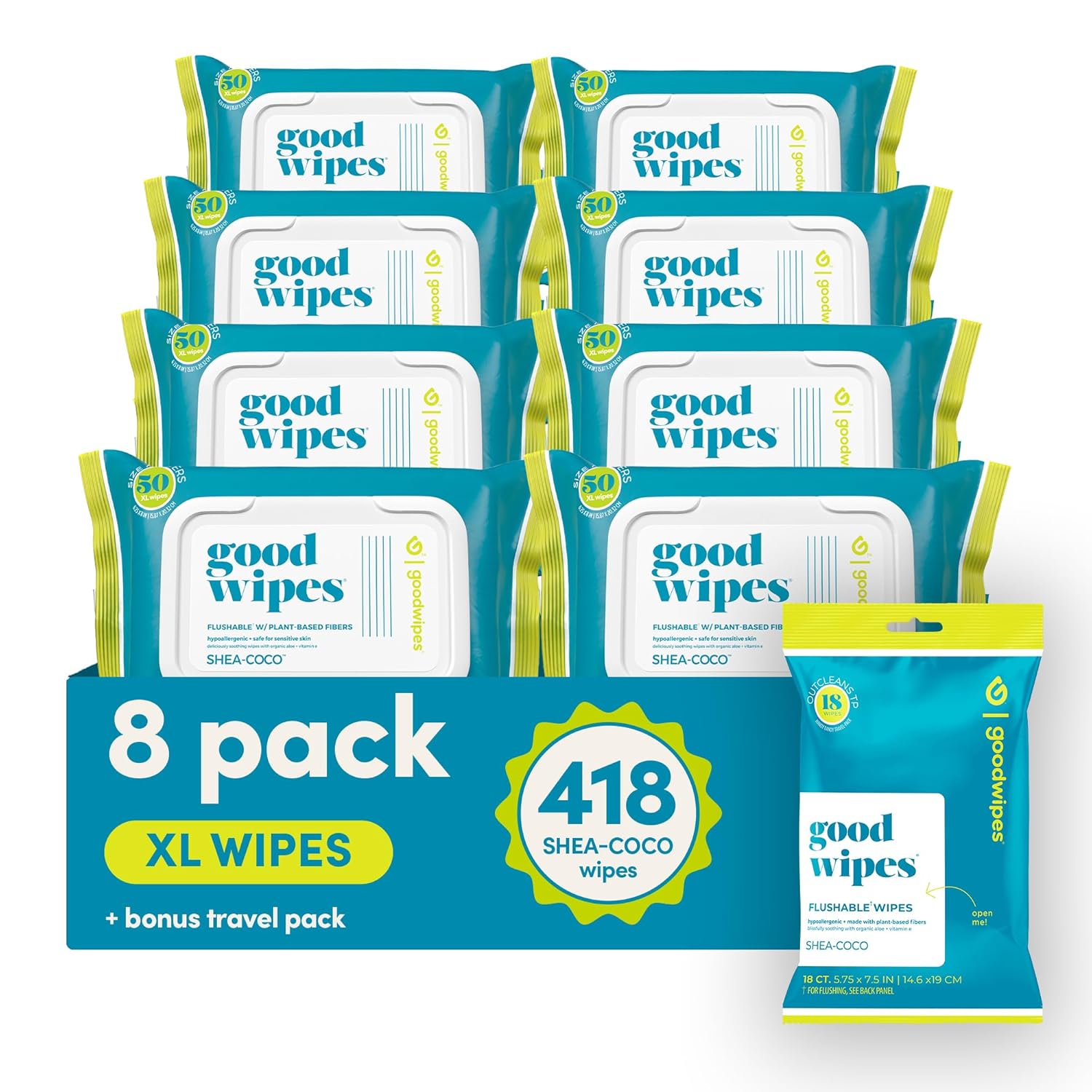 Amazon.com: goodwipes Flushable Butt Wipes: Infographics