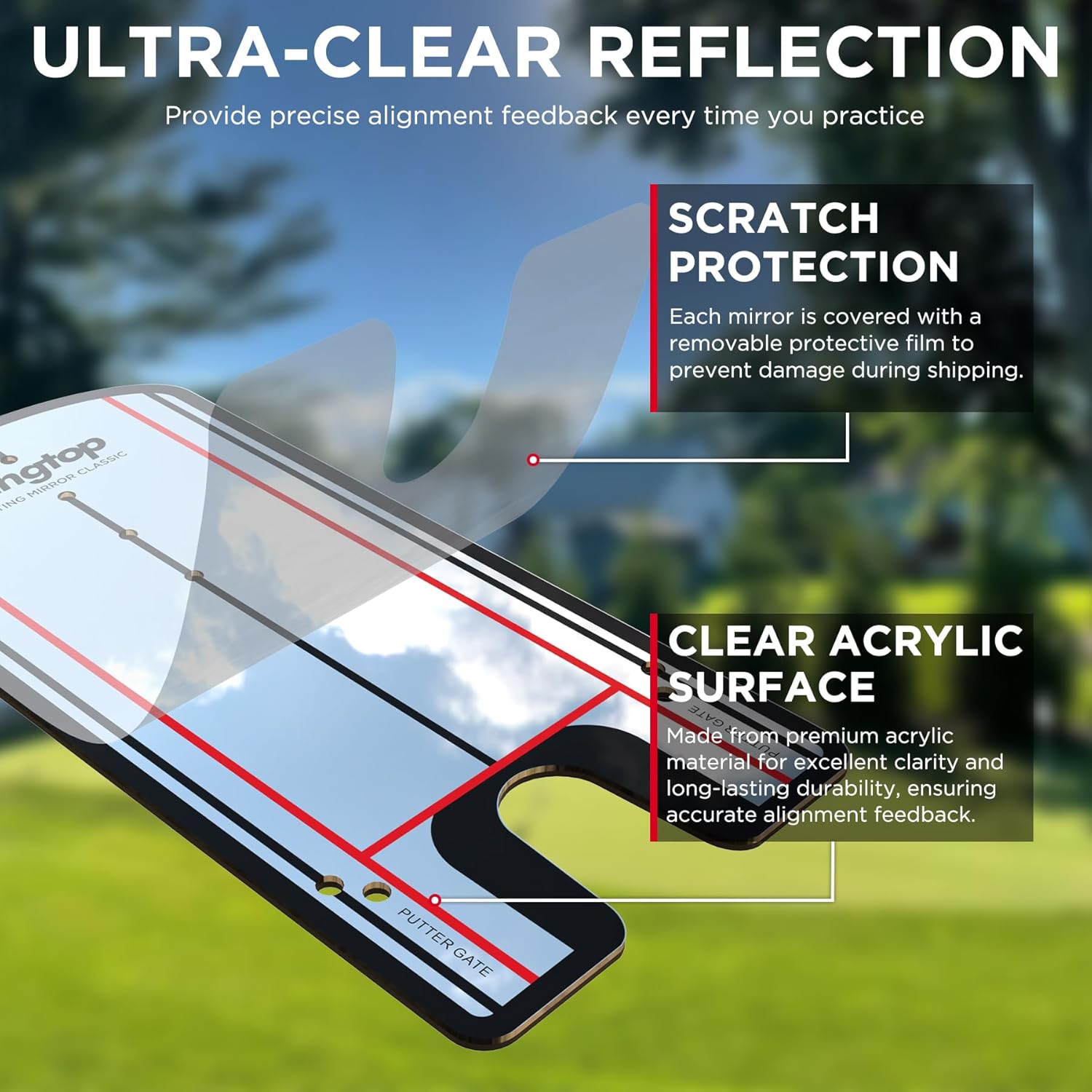 Amazon.com : KINGTOP Classic Golf Putting Mirror: Infographics