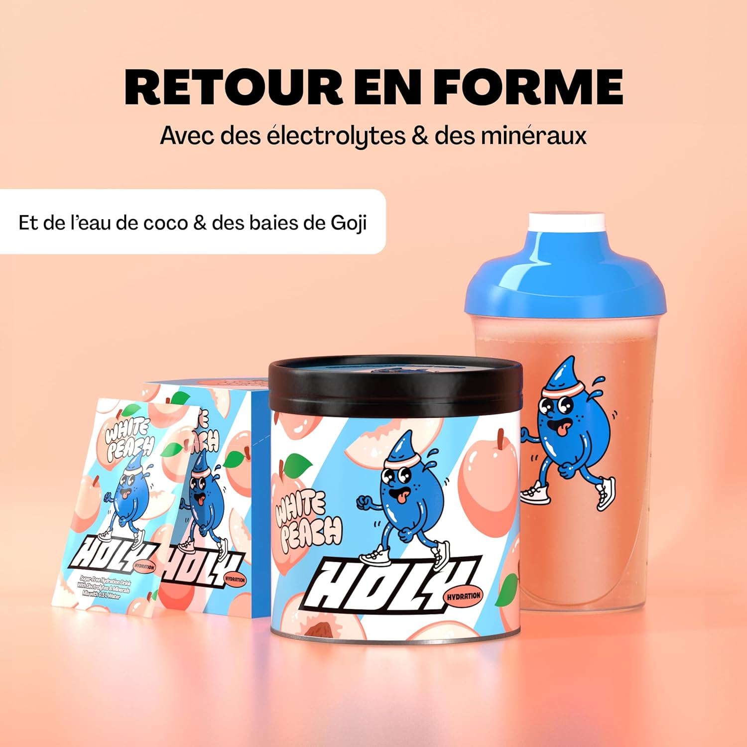 HOLY Hydration 'White Peach': Infographics