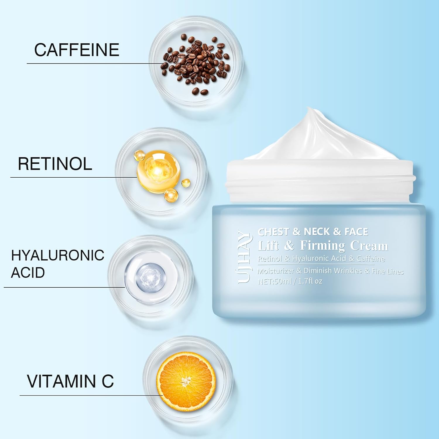 Amazon.com: UJhay Retinol Neck Cream: Infographics