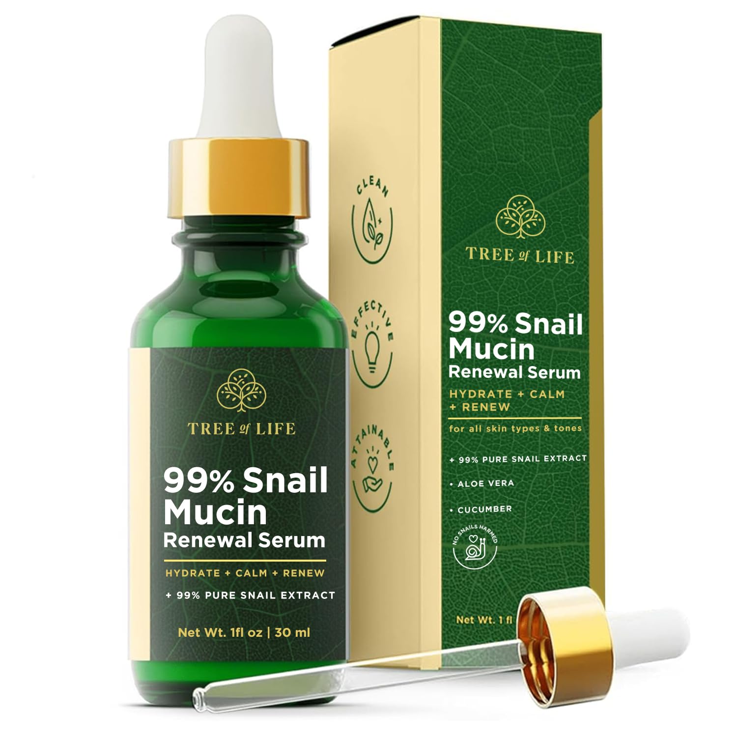 Amazon.com: Tree of Life Beauty 99% Snail Mucin Serum: Infographics