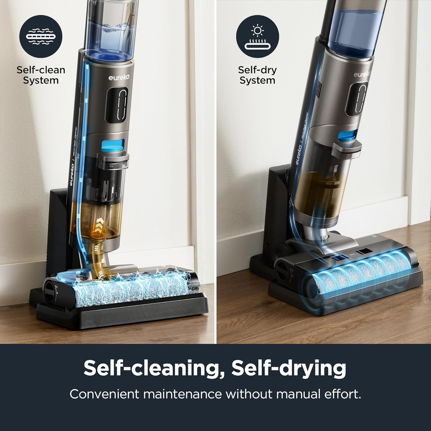 Amazon.com: Eureka Cordless Wet Dry Vacuum Cleaner Self Cleaning Vacuum and Mop Combo: Infographics