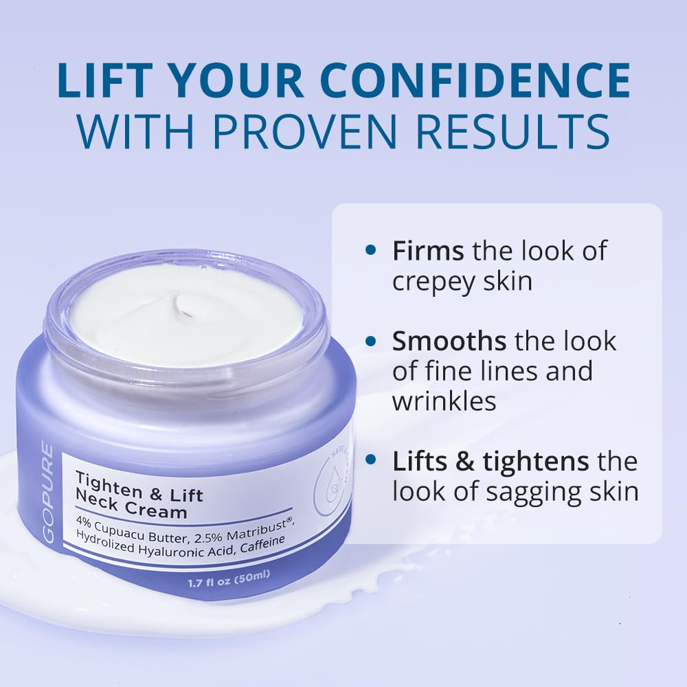 Amazon.com: goPure Tighten & Lift Neck Firming Cream: Infographics
