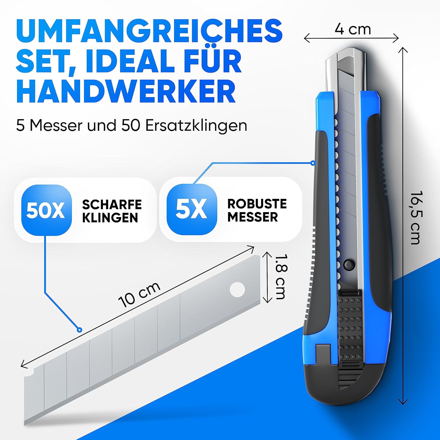 LAINFELD Cuttermesser Set: Infographics