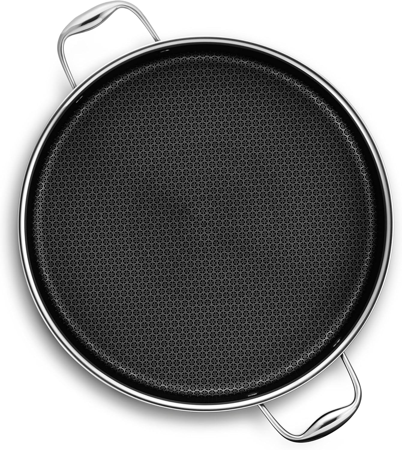 HexClad Hybrid Nonstick 7-Quart Sauté Pan with Tempered Glass Lid: Infographics