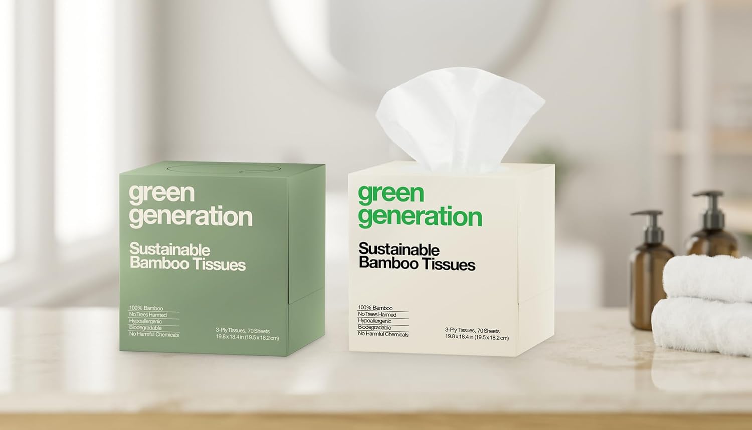 Bamboo Facial Tissues: Infographics