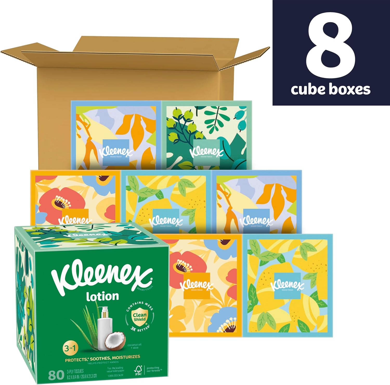 Kleenex Lotion Facial Tissues with Coconut Oil: Infographics