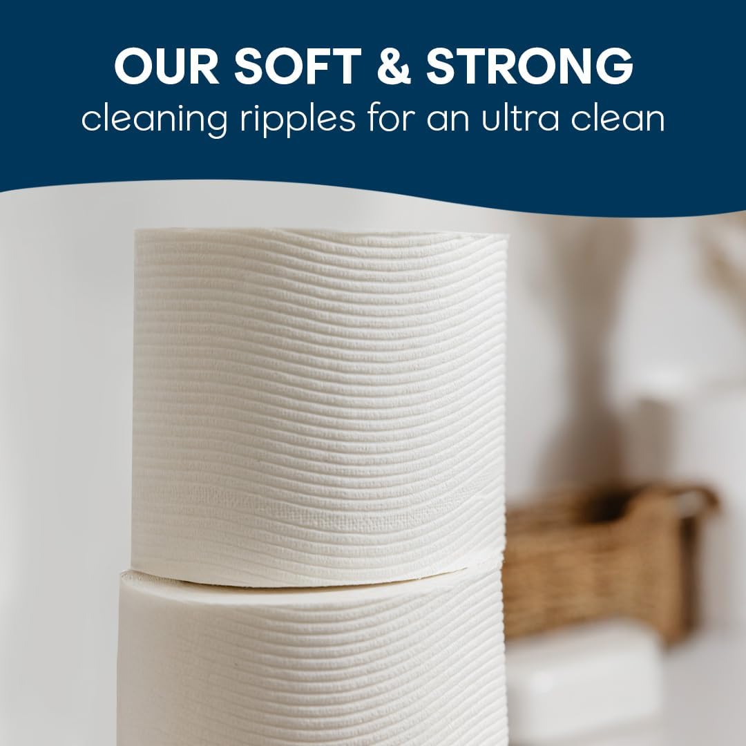 Cottonelle Ultra Clean Toilet Paper with Active CleaningRipples Texture: Infographics