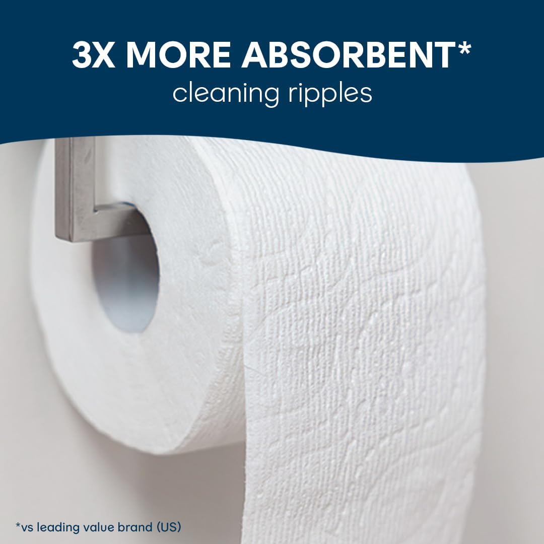 Cottonelle Ultra Comfort Toilet Paper with Cushiony CleaningRipples Texture: Infographics