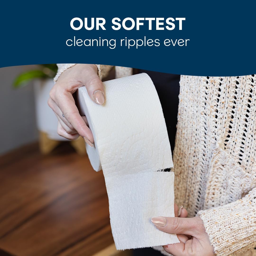 Cottonelle Ultra Comfort Toilet Paper with Cushiony CleaningRipples Texture: Infographics