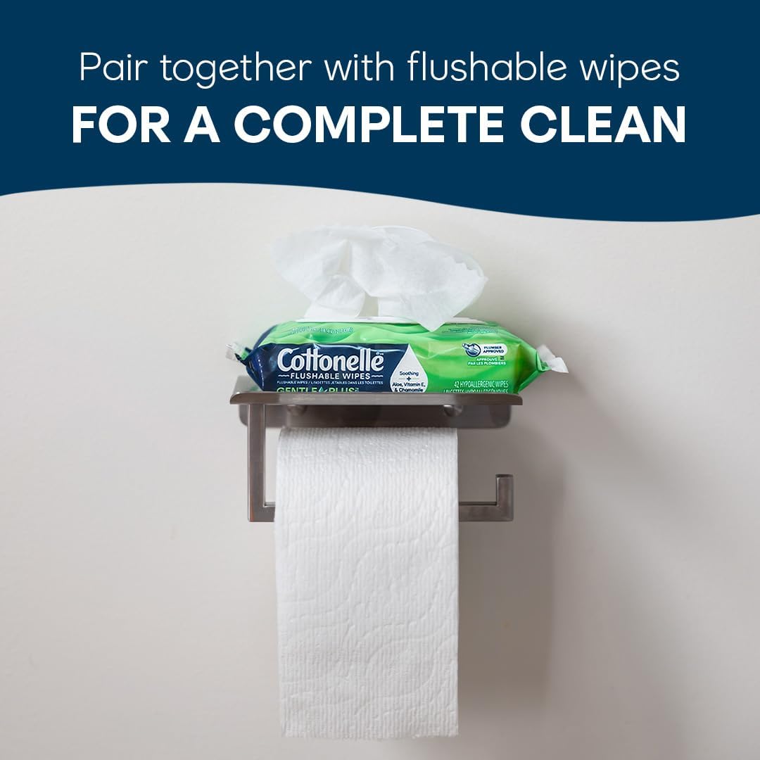 Cottonelle Ultra Comfort Toilet Paper with Cushiony CleaningRipples Texture: Infographics