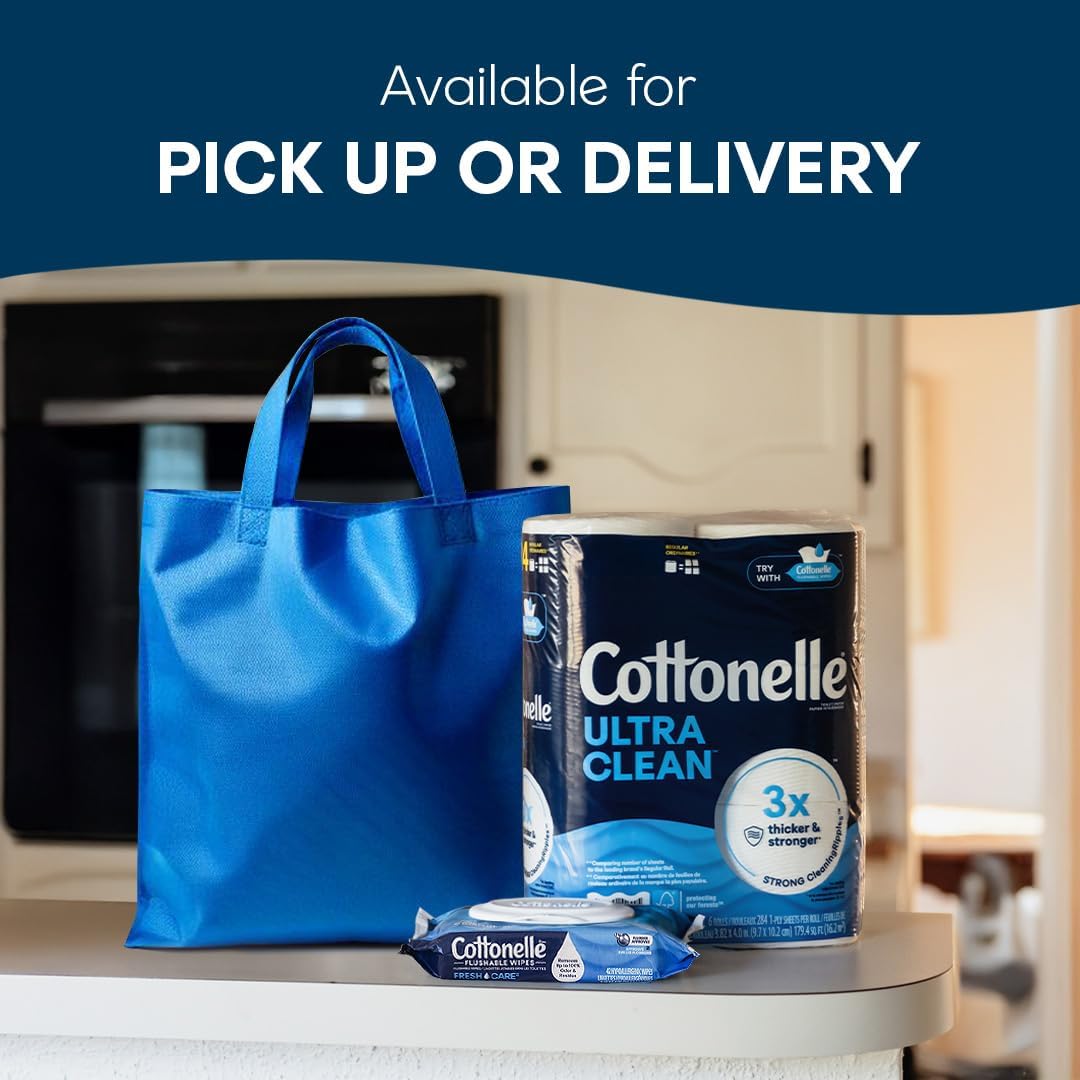 Cottonelle Ultra Clean Toilet Paper with Active CleaningRipples Texture: Infographics