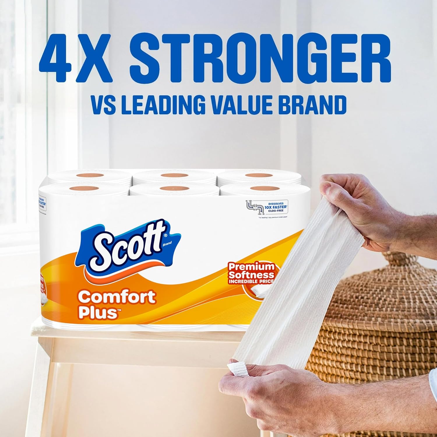 Scott ComfortPlus Toilet Paper: Infographics